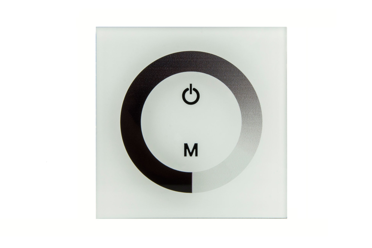 Acteur noodsituatie Scheermes LED Touch Panel Dimmer - Witte behuizing - 12V | Groenovatie