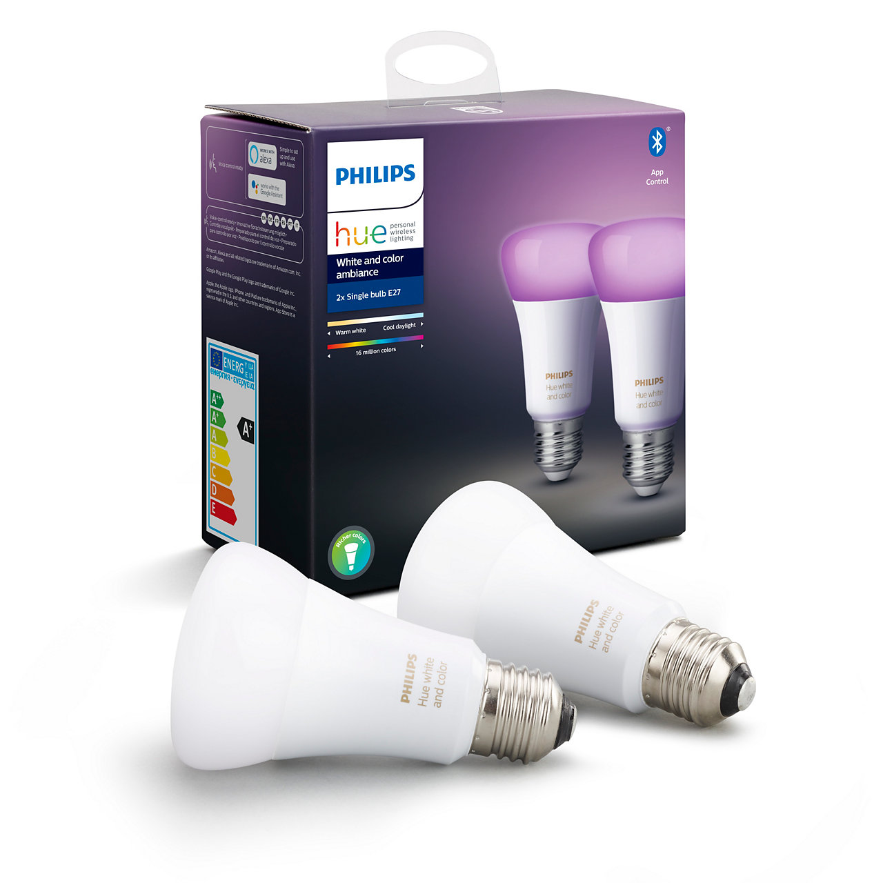 LED-Lampe 'Hue White & Color Ambiance' E27 9 W