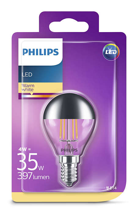 beschermen kijk in Clip vlinder Philips CLA E14 LED Kopspiegellamp 4-35W P45 827 Warm Wit