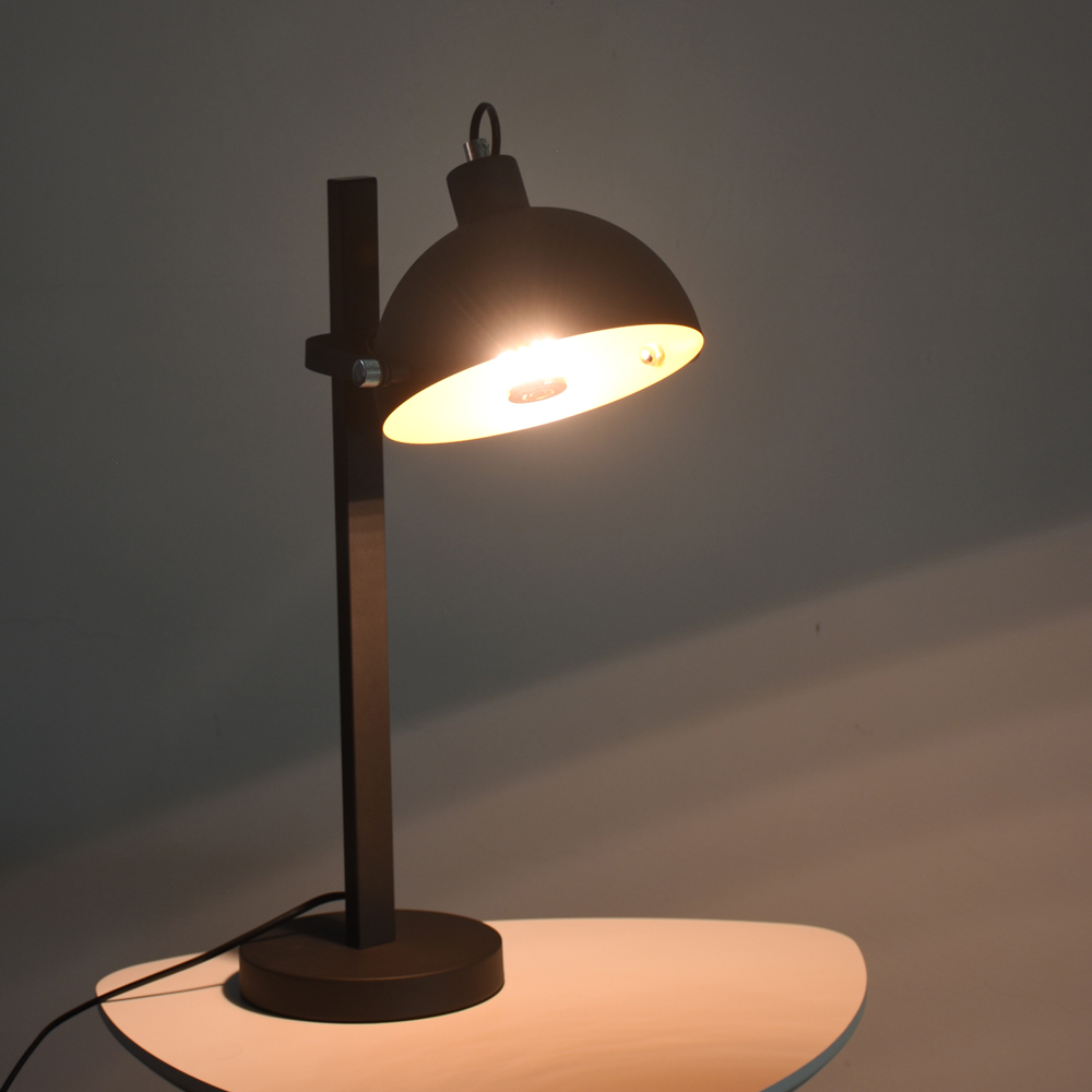 Arras Industriele Design Zwart Goud - Lamp Tafellamp