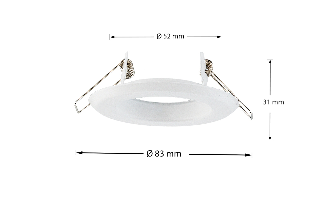 Voorkomen Persoonlijk binding Inbouwspot, Rond, Vast, Mat Wit