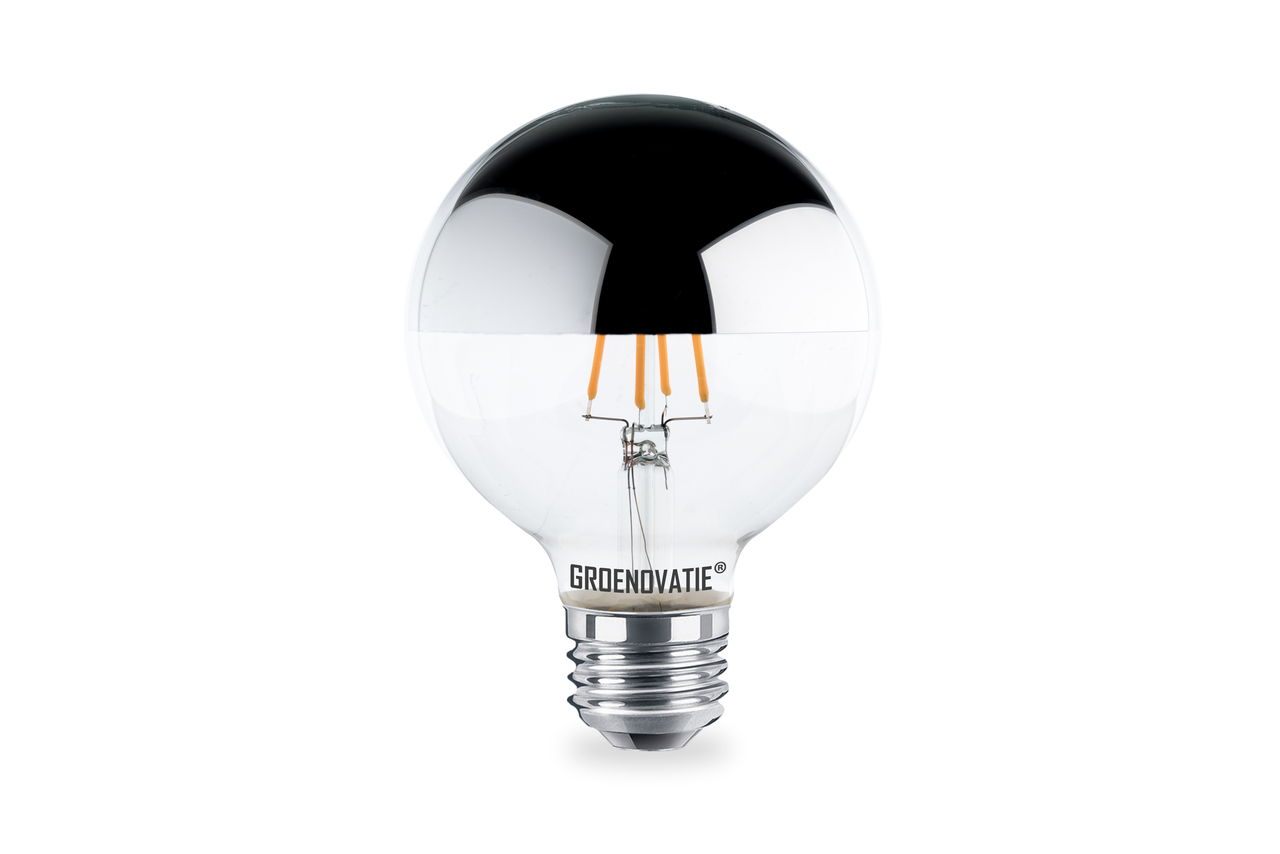 onwettig Gemakkelijk magie E27 LED Filament Globelamp Kopspiegel 4W Extra Warm Wit Dimbaar
