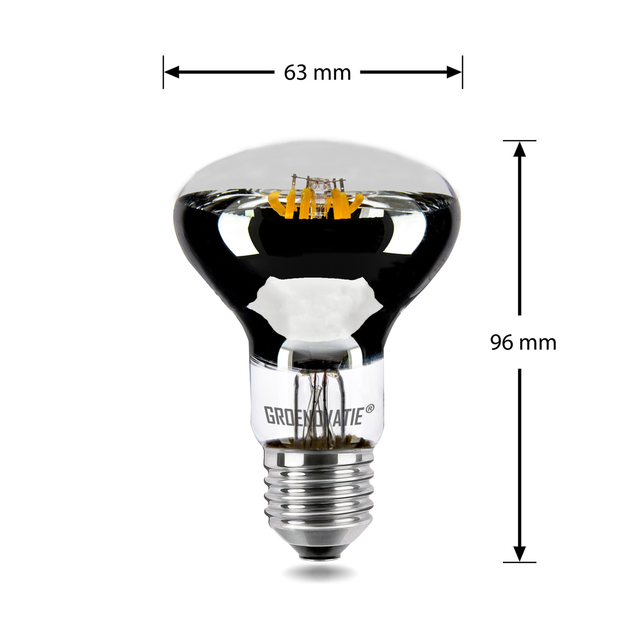 winter barst Industrieel E27 LED Filament Reflectorlamp 4W - LED Reflectorlampen