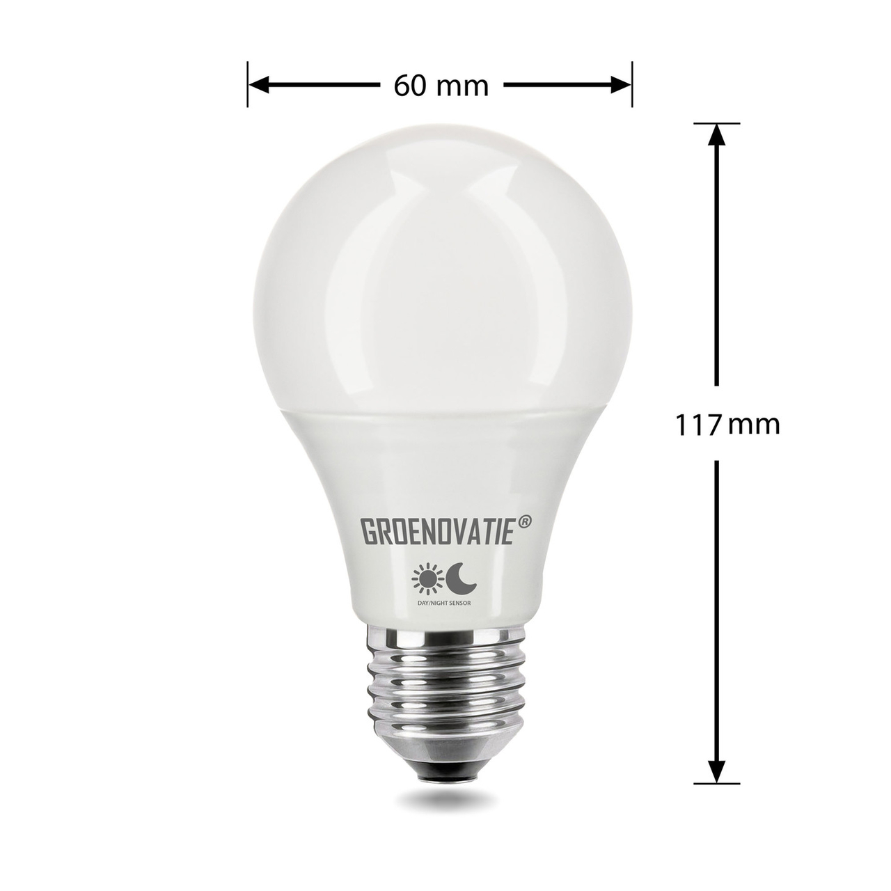 wagon Haalbaar Verschillende goederen E27 LED Lamp 5W Warm Wit, Schemersensor - Automatisch schakelen