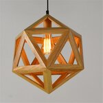 Houten design lamp