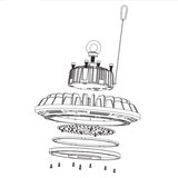 LED werkplaats 100w