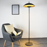 Goud zwarte vloerlamp