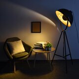 Nice Basic Industrieel Design Tripod Vloerlamp Goud -