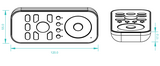 LED 4 zones afstandbediening 