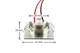 Inbouwspot geborsteld aluminium