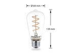 LED Filament Rustikalamp 6 watt
