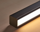 linear zwart lamp