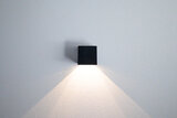 Solar Wandlamp Buiten Zwart