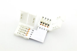 LED Strip RGB Klik Hoekconnector 90 graden, 5050 SMD, Soldeervrij