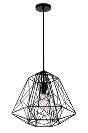 Industriële Metalen Draadlamp Kooi Hanglamp Zwart