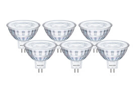 Philips CorePro GU5.3 LED Spot 4.4-35W 36D Warm Wit 6-Pack