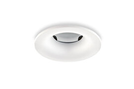 Inbouwspot, Rond, Waterdicht IP65, Ø85 mm, Mat Wit