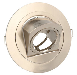 Inbouwspot Aluminium, Rond, 360° Draaibaar, Satijn