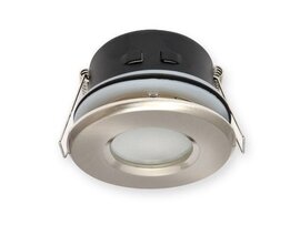 Inbouwspot, Rond, Waterdicht IP44, Satijn