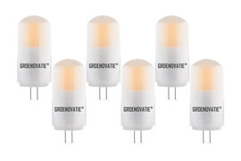 G4 LED Lamp 3W COB Warm Wit Dimbaar 6-Pack