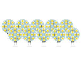 G4 LED Lamp 2,5W Warm Wit Plat Dimbaar 10-Pack