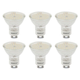 GU10 LED Spot SMD 5W Warm Wit Dimbaar 6-Pack