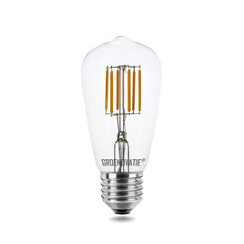 E27 LED Filament Rustikalamp 6W Extra Warm Wit Dimbaar 