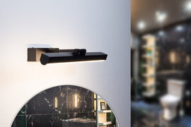 LED Spiegelverlichting 8W, Waterdicht IP54, Warm Wit, Zwart