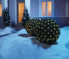 LED Netverlichting, Kerst, 2 x 3 Meter, 120 Lampjes, IP44, Doorkoppelbaar, Warm Wit