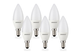 E14 LED Kaarslamp 5W Warm Wit 6-Pack