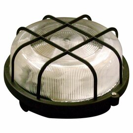 Bulleye Plafond-/ Wandarmatuur voor Buiten, Zwart, Waterdicht IP44, E27 Fitting