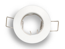 Inbouwspot, MR11 (35 mm), Rond, Aluminium, Mat Wit