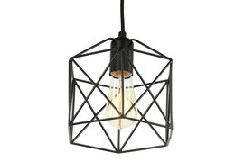 Diamond Star Industrieel Draad Design Hanglamp Zwart