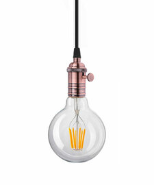 Vintage Hanglamp Fitting E27, Brons