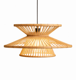 Bamboe Hanglamp, Handgemaakt, Naturel, ⌀60 cm