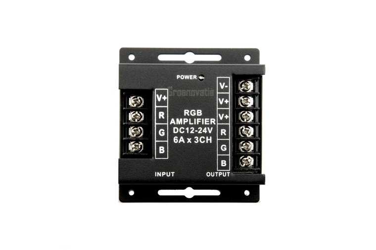 LED Strip RGB Versterker Max. 216W, 3 x 6A afbeelding