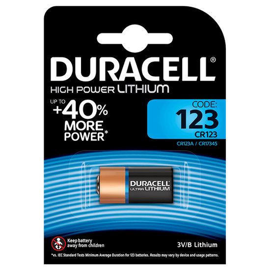 Duracell Ultra Batterij, 123A, 3V, Niet Oplaadbaar afbeelding
