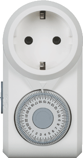 Legrand OmniRex Schakelklok voor Wandcontactdoos, Wit afbeelding