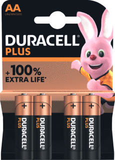 Duracell Plus Power AA Batterij, LR6, Niet Oplaadbaar, 4 Stuks afbeelding