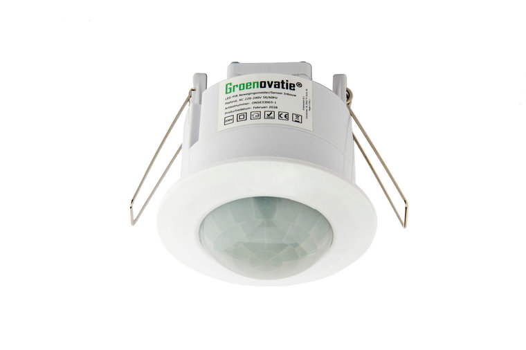 LED PIR Bewegingsmelder/Sensor Inbouw Plafond, IP20, Wit afbeelding