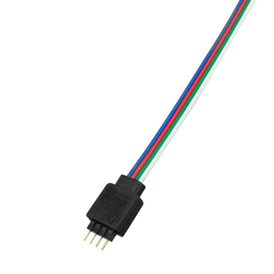 LED Strip RGB Klik Connector Male, 4-Aderig, Soldeervrij