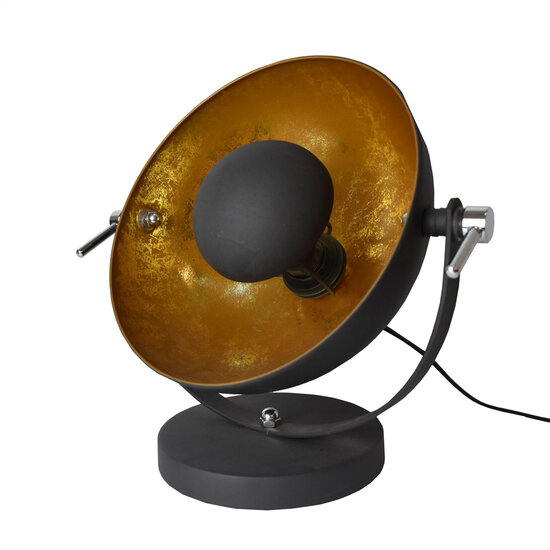 Nice Industrieel Design Tafellamp Goud Zwart afbeelding