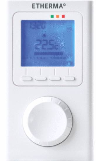 Etherma ET-14A - Draadloze Klokthermostaat - Geschikt voor infrarood - Zoneregelaar - 868 MHz - 3V afbeelding