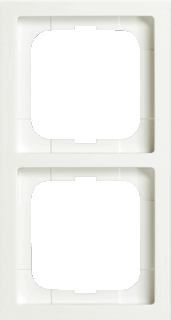 Busch-Jaeger Future Linear Schakelmateriaal Dubbel, Afdekraam, Mat Wit afbeelding