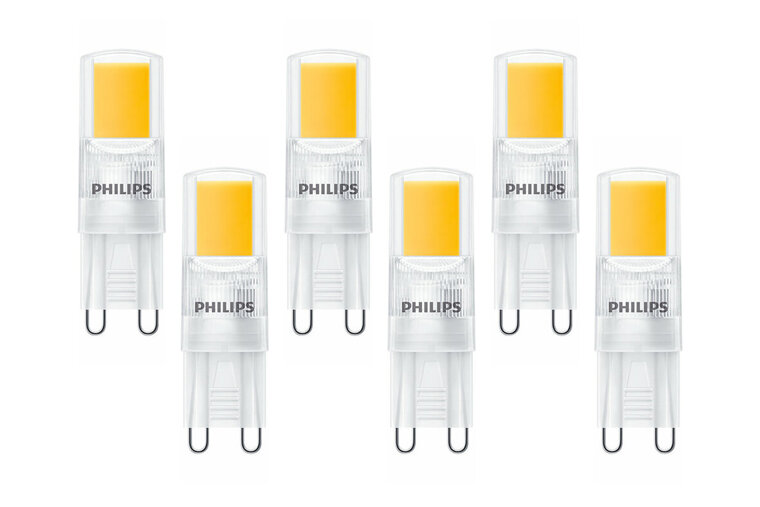 Philips CorePro G9 LED Lamp 2-25W Warm Wit 6-Pack