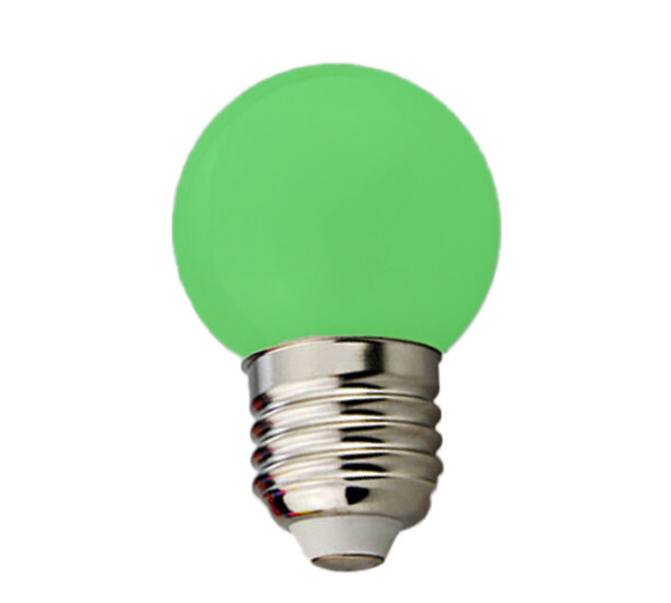 E27 LED Lamp G45 1.5W Groen