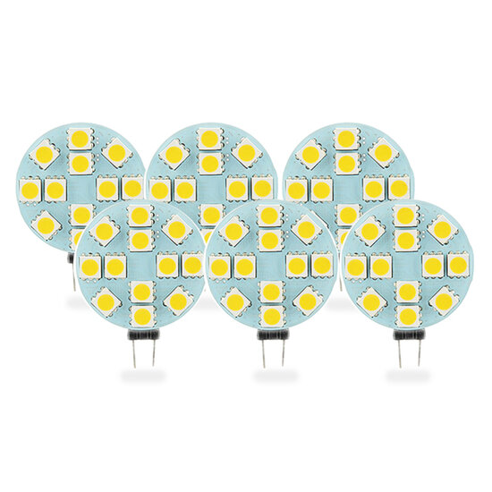 G4 LED Lamp 2,5W Warm Wit Plat Dimbaar 6-Pack afbeelding