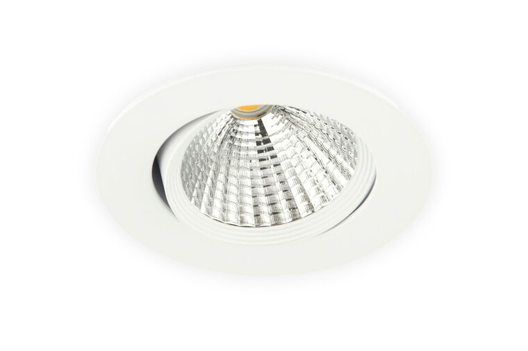 Inbouwspot LED 7W Dimbaar, Wit, Rond, Kantelbaar, 230V