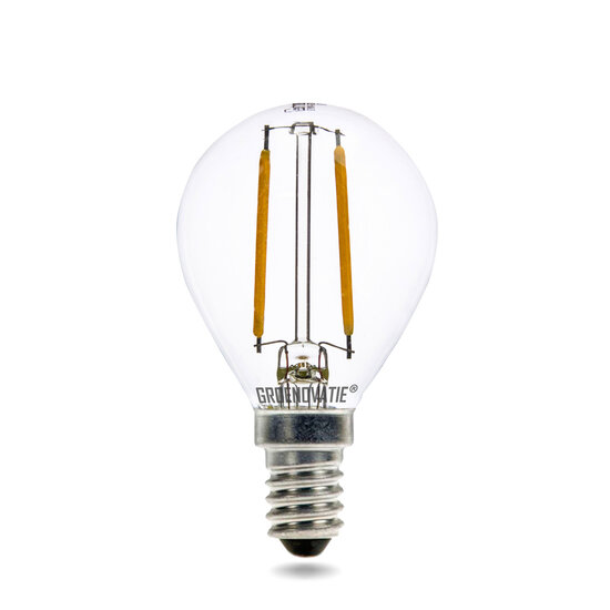 E14 LED Filament Kogellamp 2W Extra Warm Wit Dimbaar afbeelding