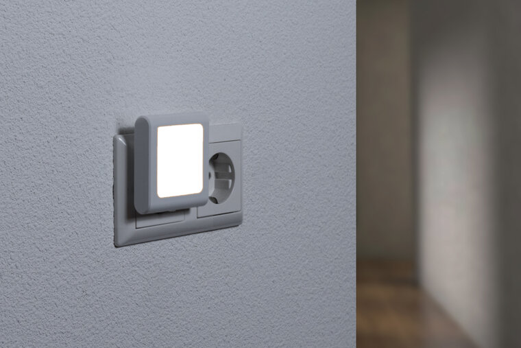 LED Nachtlampje Stekker Met Lichtsensor, Vierkant, Schemersensor, Dimbaar, Warm Wit, 2 Stuks afbeelding